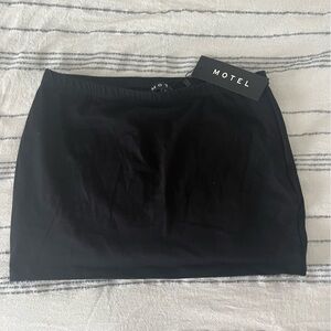 Motel Rocks Black Mini Skirt